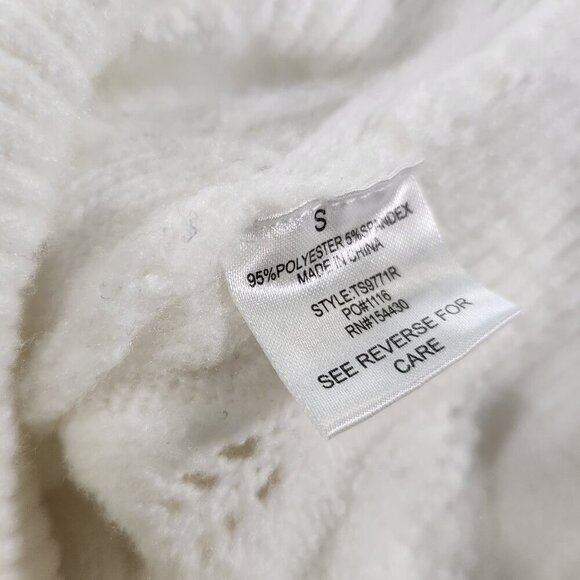 Theo & Spence Womens White Crewneck Pullover Sweater Size Small
Lot F - Picture 8 of 9